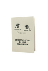 Hat + Wig + Glove Congratulations On You Graduation Letterpress Card