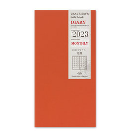 Traveler's Company Traveler's Notebook 2023 Refill Monthly