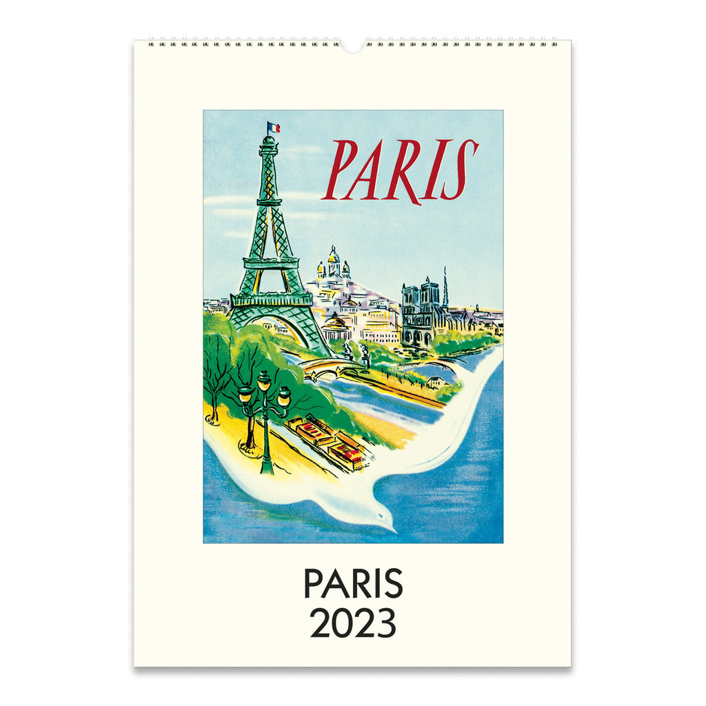 cavallini 2023 Paris Wall Calendar
