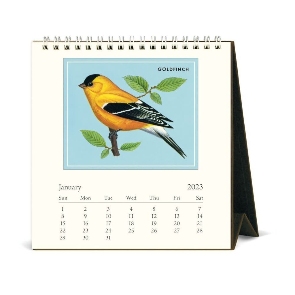 cavallini 2023 Desk Calendar Birds