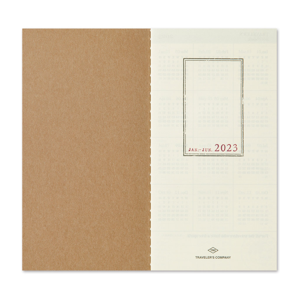 Traveler's Company [preorder] Traveler's Notebook 2023 Refill Weekly + Memo