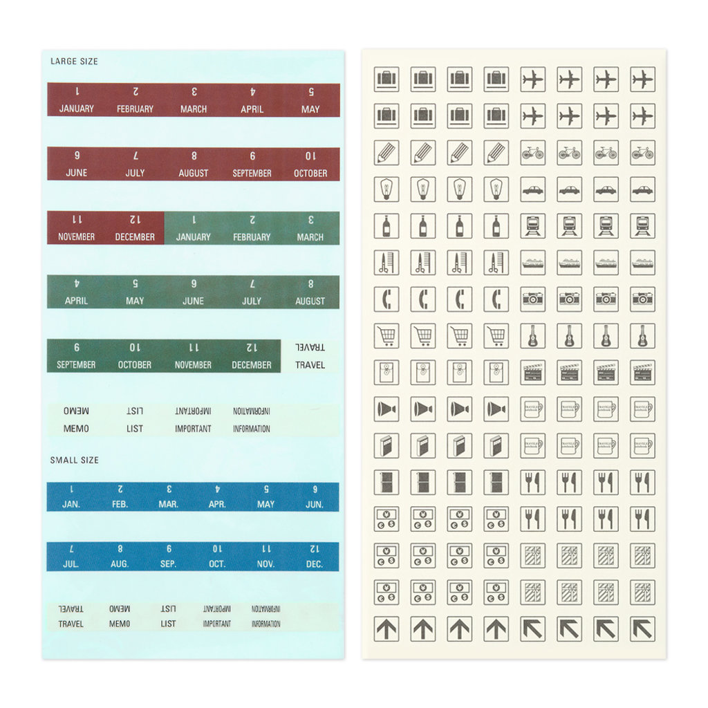 Traveler's Company [preorder] Traveler's Notebook 2023 Customized Sticker Set