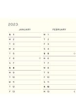Leuchtturm 2023 B5 Monthly Planner & Notebook Hardcover - Black