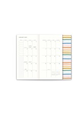Orange Circle Studio 2023 Rainbow Stripes Monthly/Weekly Planner
