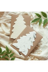 Oblation Papers & Press Handmade Paper Cream Evergreen