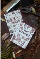 Hat + Wig + Glove Heebie Jeebies Spiders! Supreme Letterpress Card