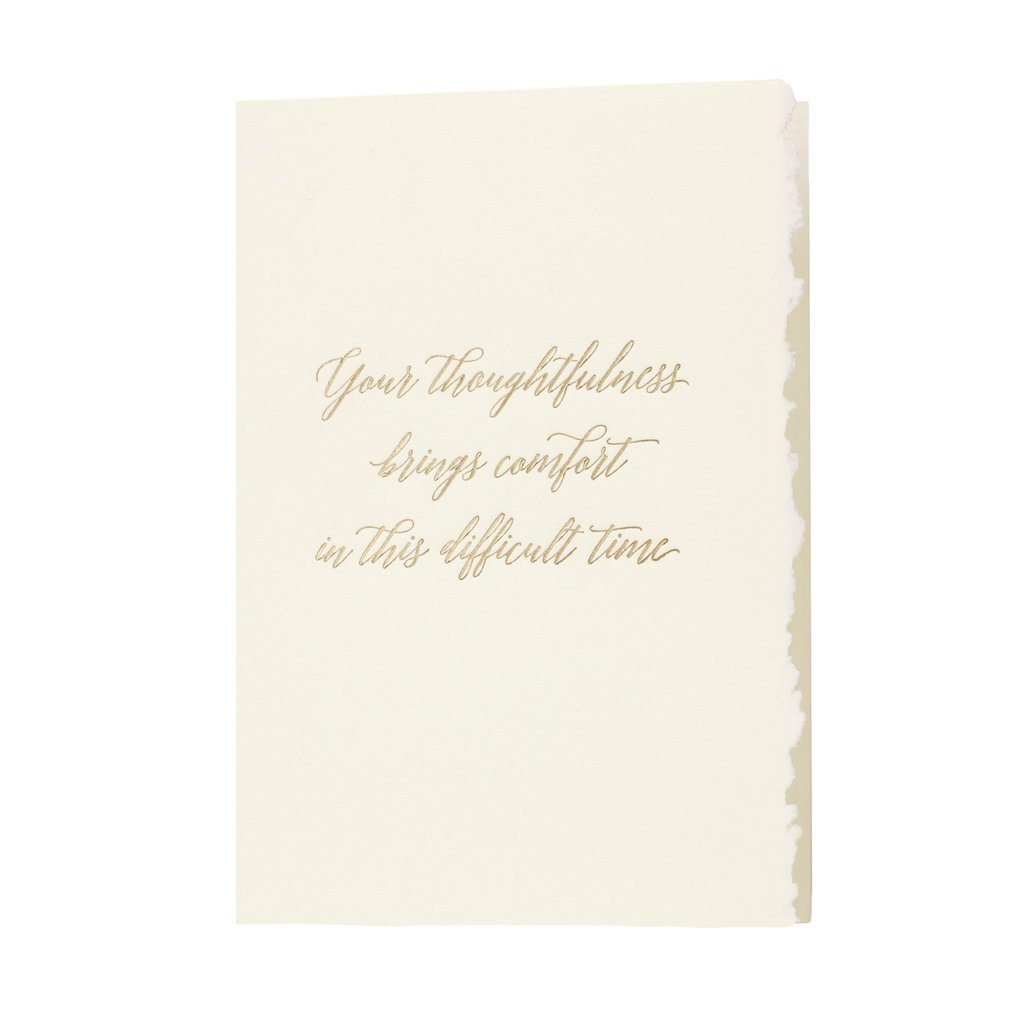 Oblation Papers & Press Comfort Sympathy Glimmer Note Letterpress Card