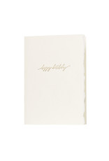 Oblation Papers & Press Happy Birthday Glimmer Note Letterpress Card