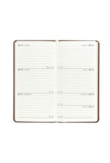 Graphic Image 2023 Personal Leather Pocket Datebook - Black