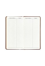 Graphic Image 2023 Personal Leather Pocket Datebook - Black