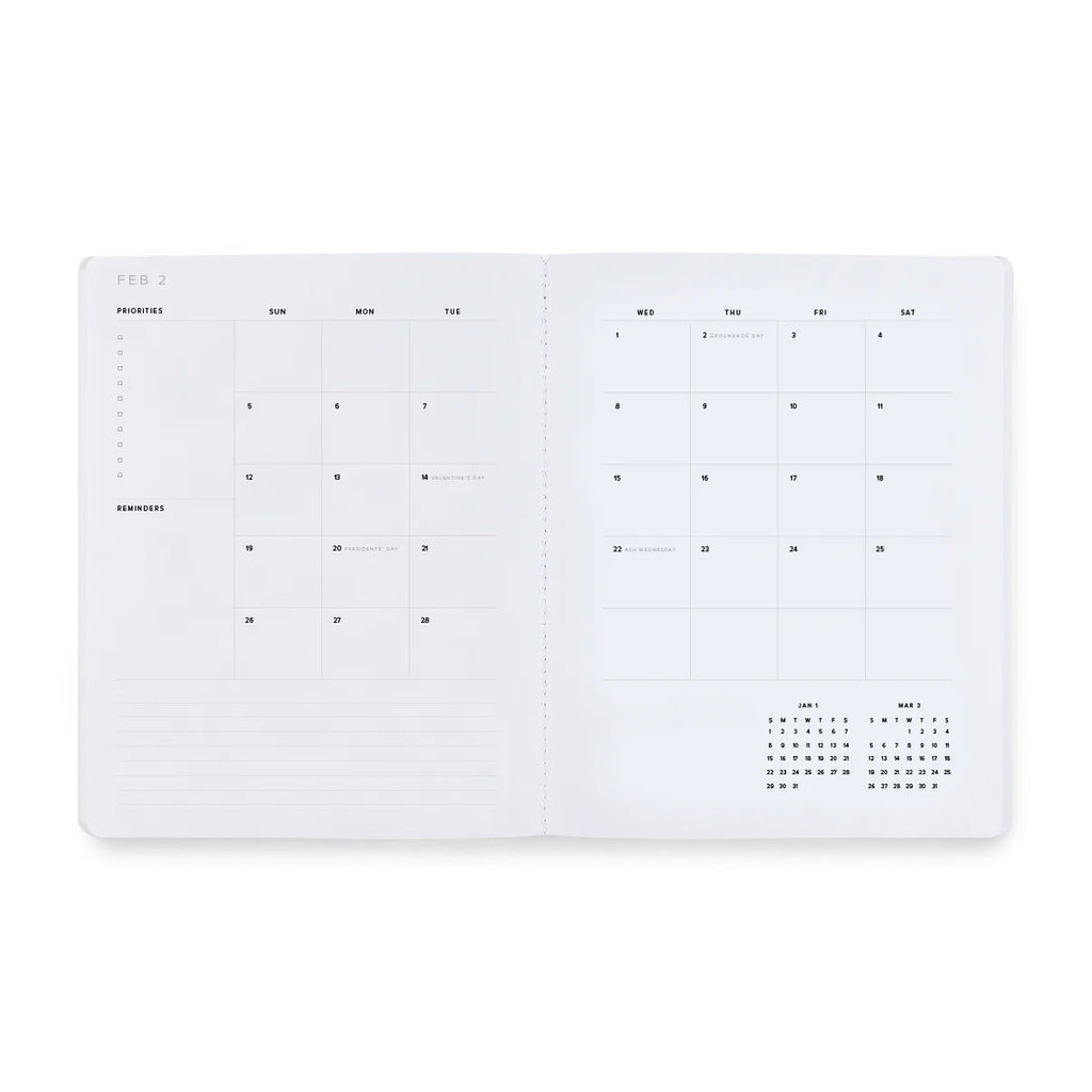Appointed 2023 Monthly Planner Natural Linen