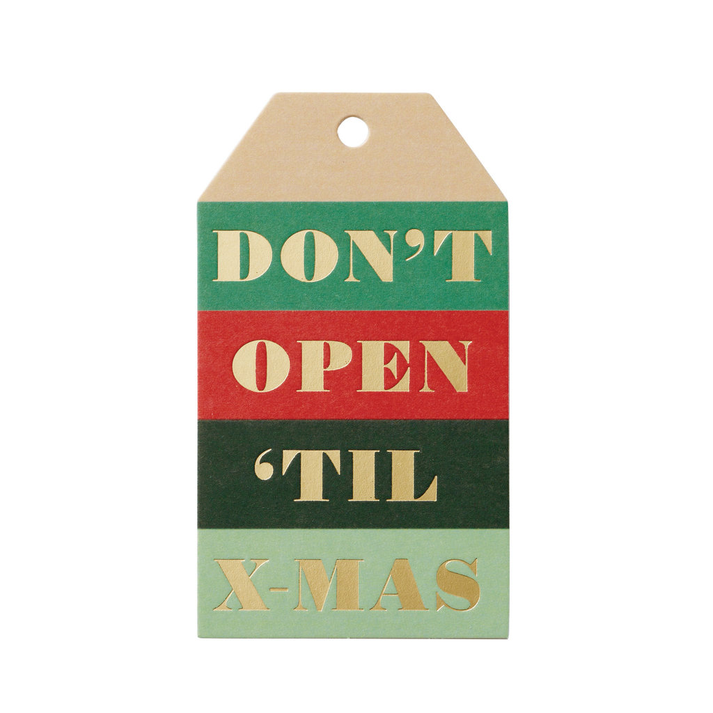 Rifle Paper co. Don't Open Til Xmas Gift Tags