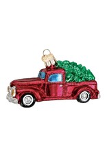 Old World Christmas Old Truck With Tree Ornament