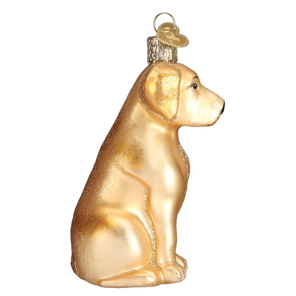 Old World Christmas Yellow Labrador Ornament