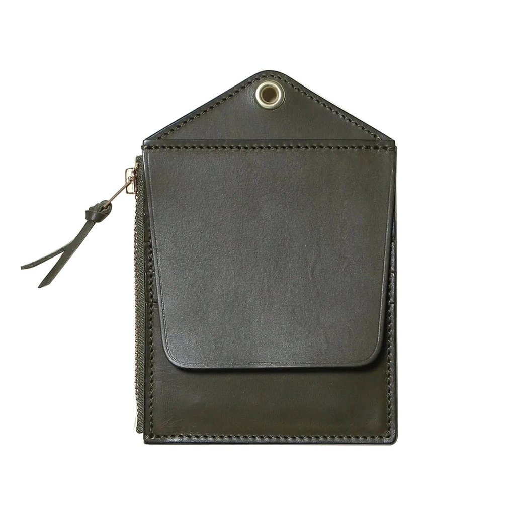 The Superior Labor HTS Leather Wallet Olive Green