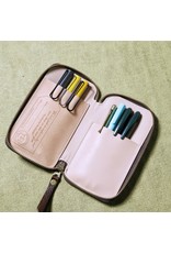 The Superior Labor Leather Zip Pen Case Yellow