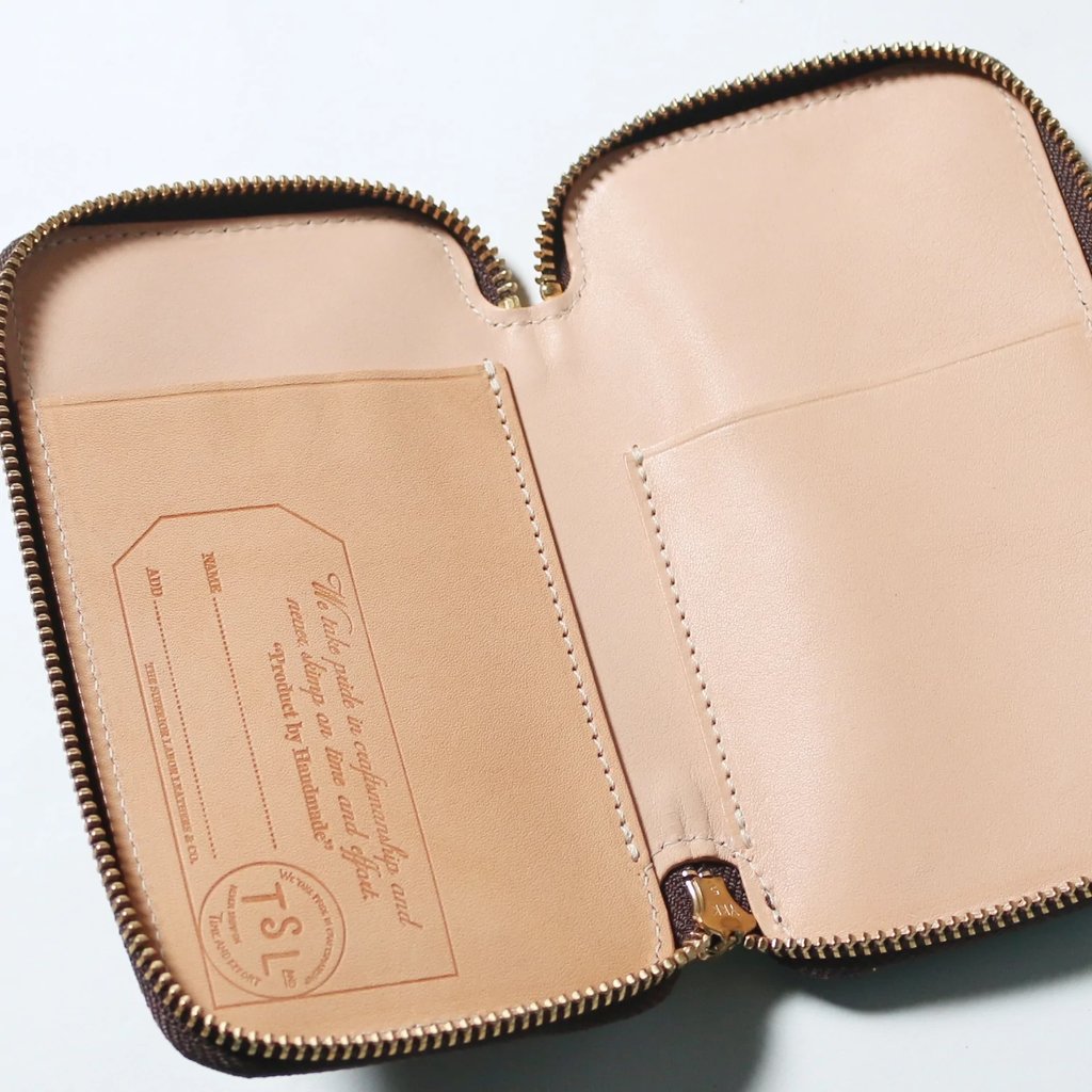 The Superior Labor Leather Zip Pen Case Brown