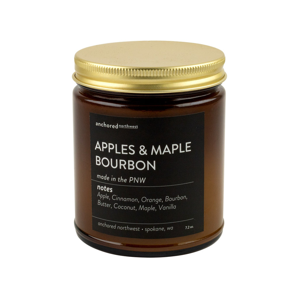Anchored Northwest Apples & Maple Bourbon Amber Soy Candle