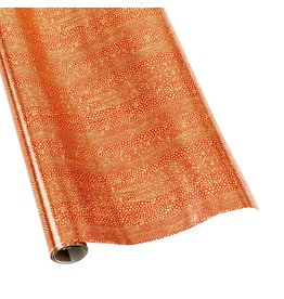 Caspari Pebble Red and Gold Foil Wrap Roll