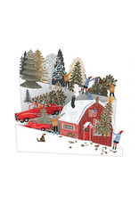 Notes & Queries 3D Zig Zag Christmas Tree Card