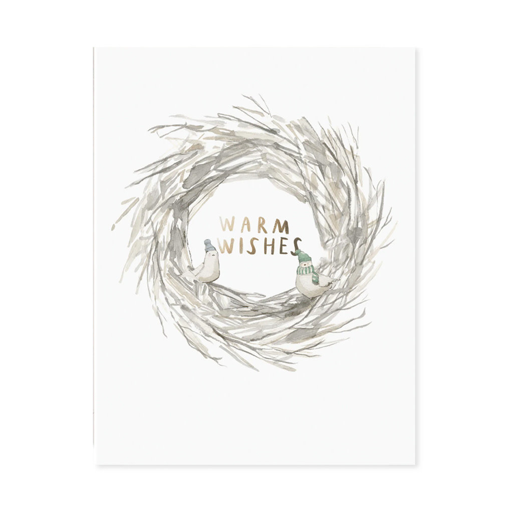 E. Frances Paper Bird Wreath Holiday Boxed Cards