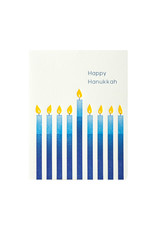 Ilee Papergoods Candles Happy Hanukkah Letterpress Cards Box of 6