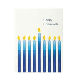 Ilee Papergoods Candles Happy Hanukkah Letterpress Cards Box of 6