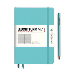 Leuchtturm Leuchtturm A5 Medium Notebook Aquamarine Ruled