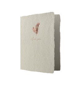 Oblation Papers & Press Ferns Love Prairie Rose Letterpress Card