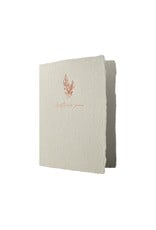 Oblation Papers & Press Olive Branch Christmas Prairie Rose Letterpress Card