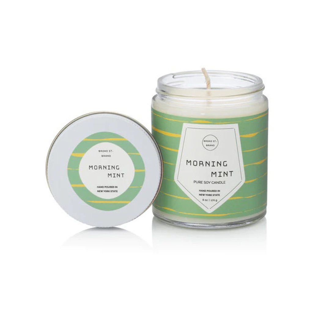 Broad St. Brand Morning Mint 4 oz Candle