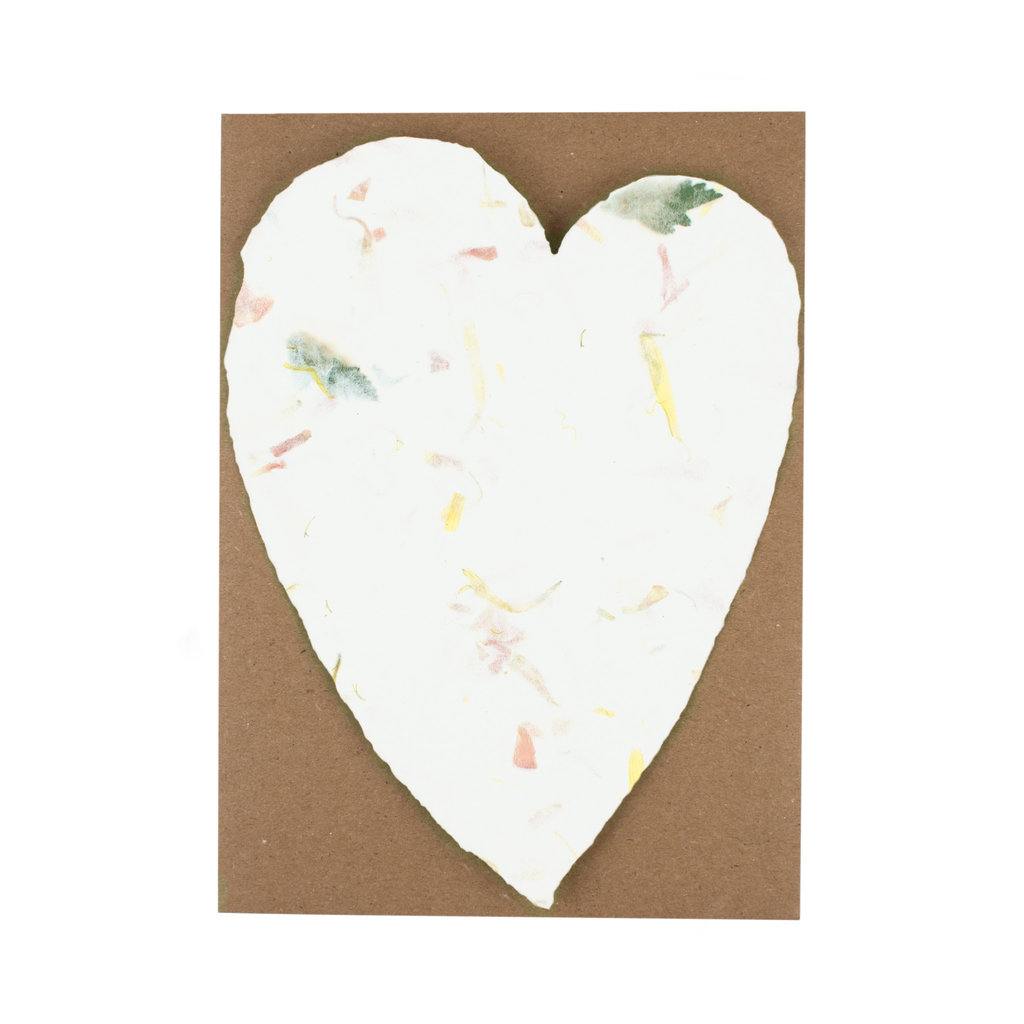 Oblation Papers & Press Large Floral Handmade Paper Heart