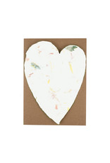 Oblation Papers & Press Large Floral Handmade Paper Heart