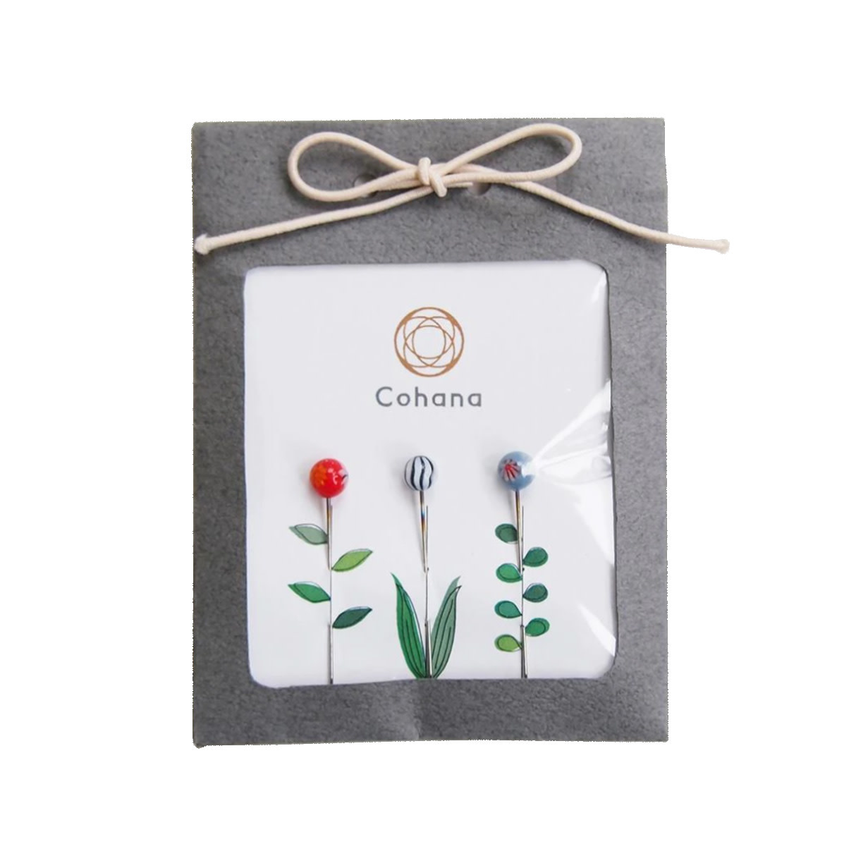 Glass Head Flower Pins - oblation papers & press