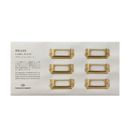 Traveler's Company Brass Template Bookmark Ruler - Alphabet