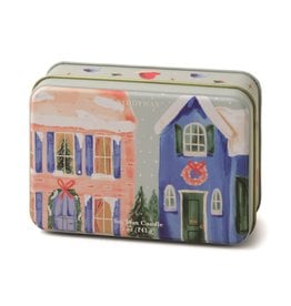 Paddywax Neighborhood Scene Holiday Candle Tin - Winter Balsam