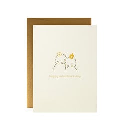 Oblation Papers & Press Valentine's Day Adorable Animals Letterpress Card