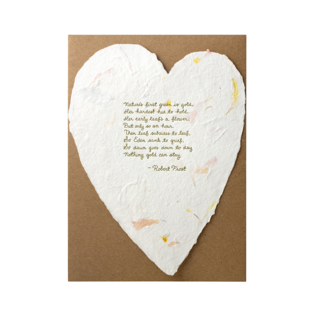 Seed Paper Floral Heart Greeting Card - Any Occasion (Limited