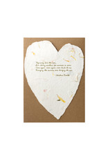 Oblation Papers & Press Christina Rossetti Floral Poem Letterpress Card