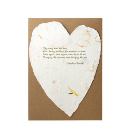 Oblation Papers & Press Christina Rossetti Floral Poem Letterpress Card