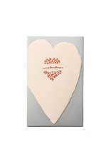 Oblation Papers & Press Valentine Blush Letterpress Heart Card