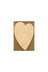 Oblation Papers & Press Birch Veneer Small Heart Card