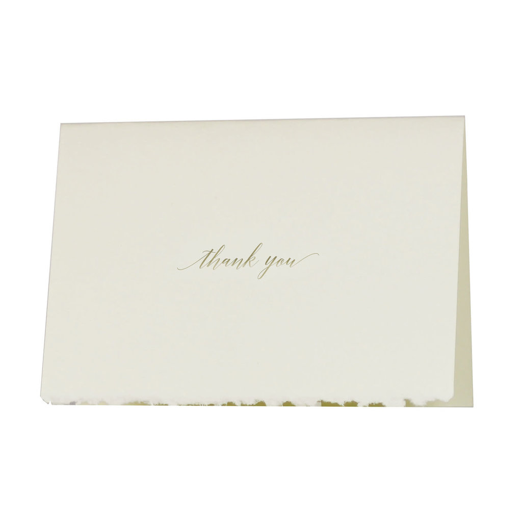 Oblation Papers & Press Thank You Glimmer Note Letterpress Card