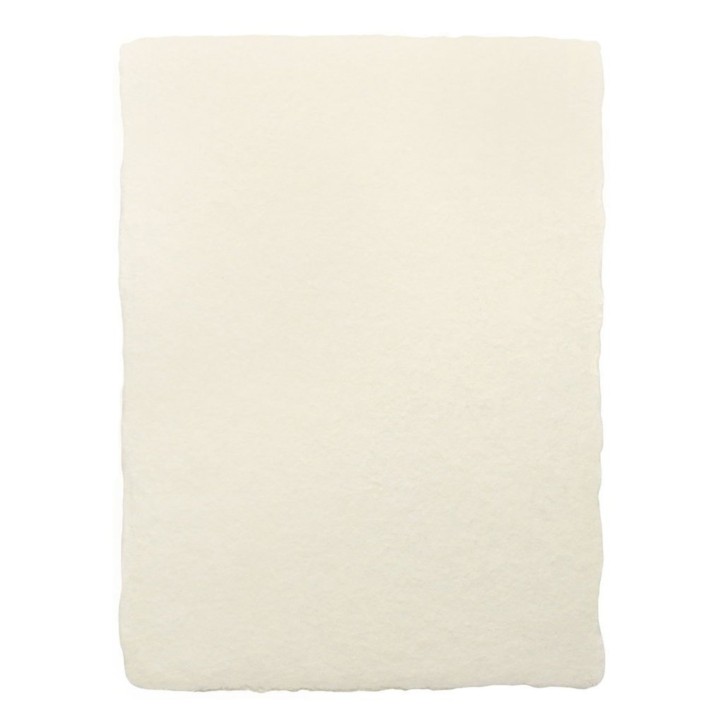8.5 x 11 White Handmade Paper (No Seeds)