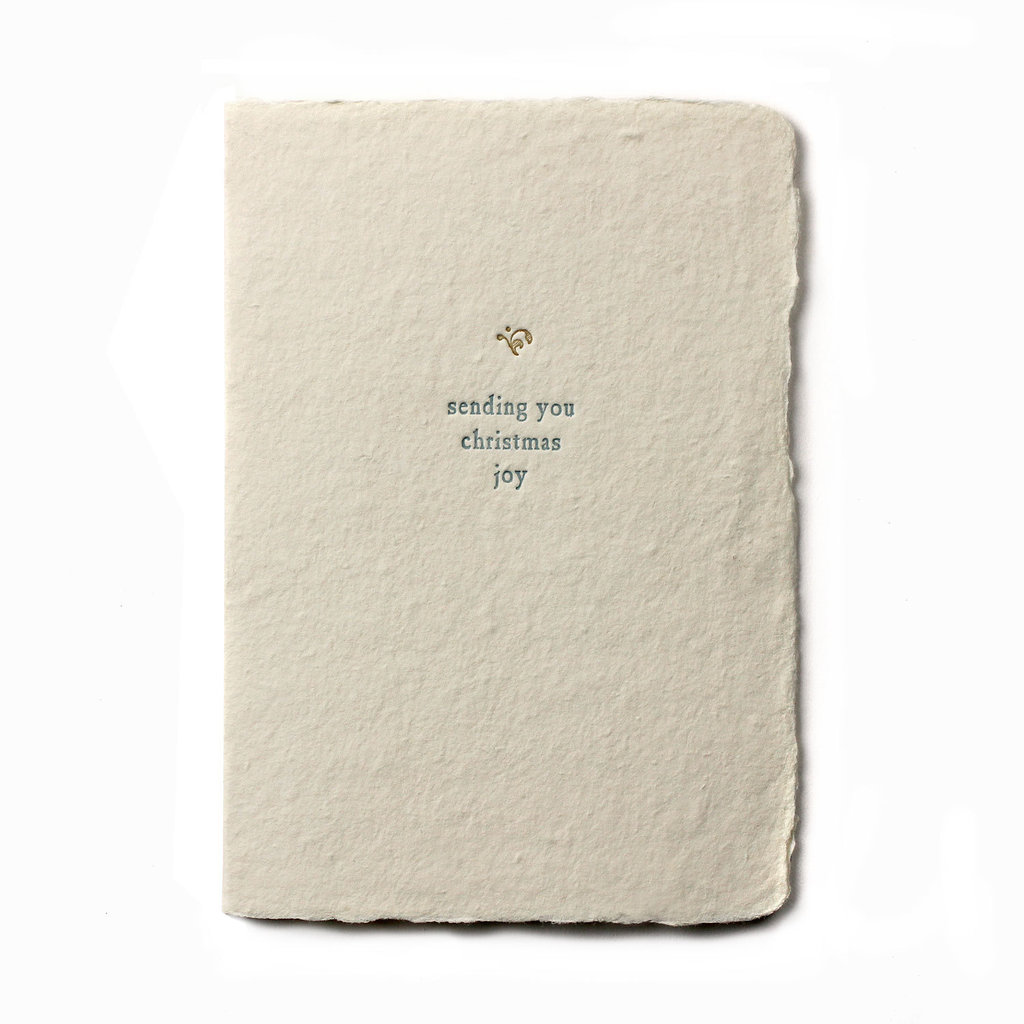 Oblation Papers & Press Christmas Joy Small Salutation Letterpress Card