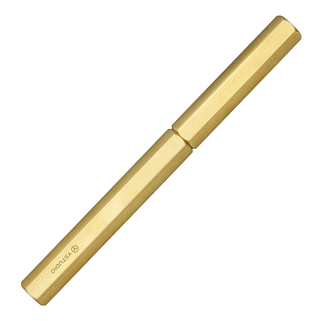 Ystudio ystudio Classic Brass Fountain Pen Medium