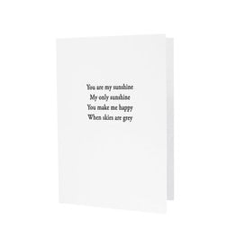 Signed Sealed Delivered I'm Yours Letterpress Card - oblation papers & press