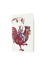 Oblation Papers & Press Happy Birthday Rooster Museum Collection Letterpress Card