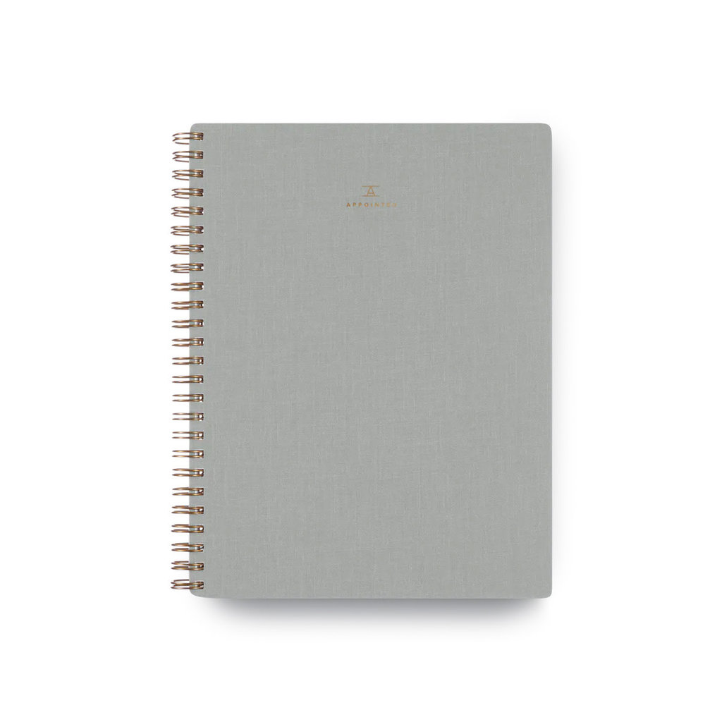 Appointed Workbook Dove Gray Dot Grid