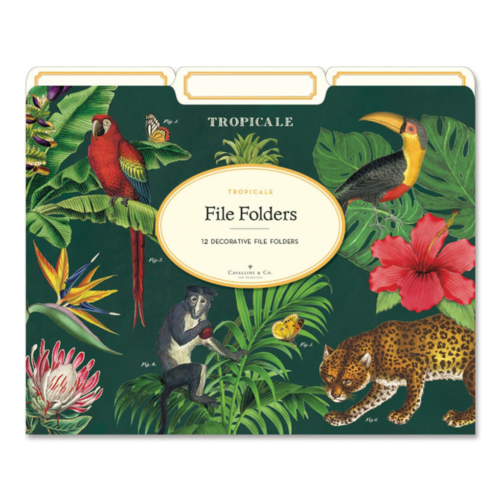 cavallini Tropicale File Folders